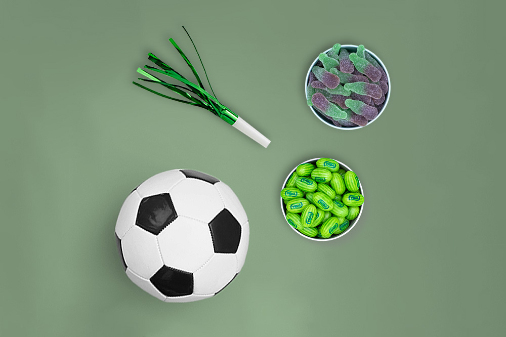 Preparar una mesa dulce futbolera