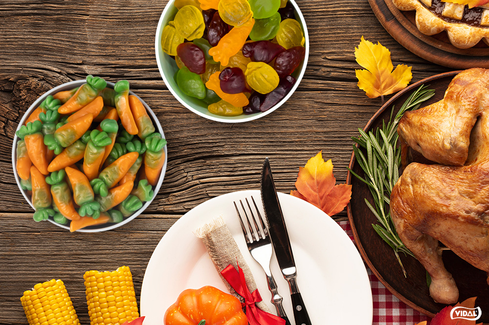 mesa-pavo-comida-bol-chuches